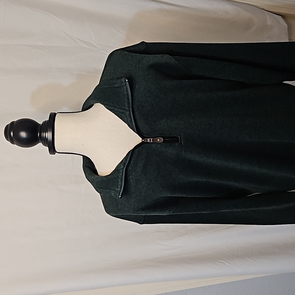 Haggar‎ in Motion Fleece Quarter Zip pullover sweater Mens XL